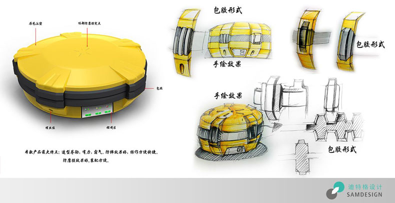 GPS衛星定位儀外觀設計效果圖